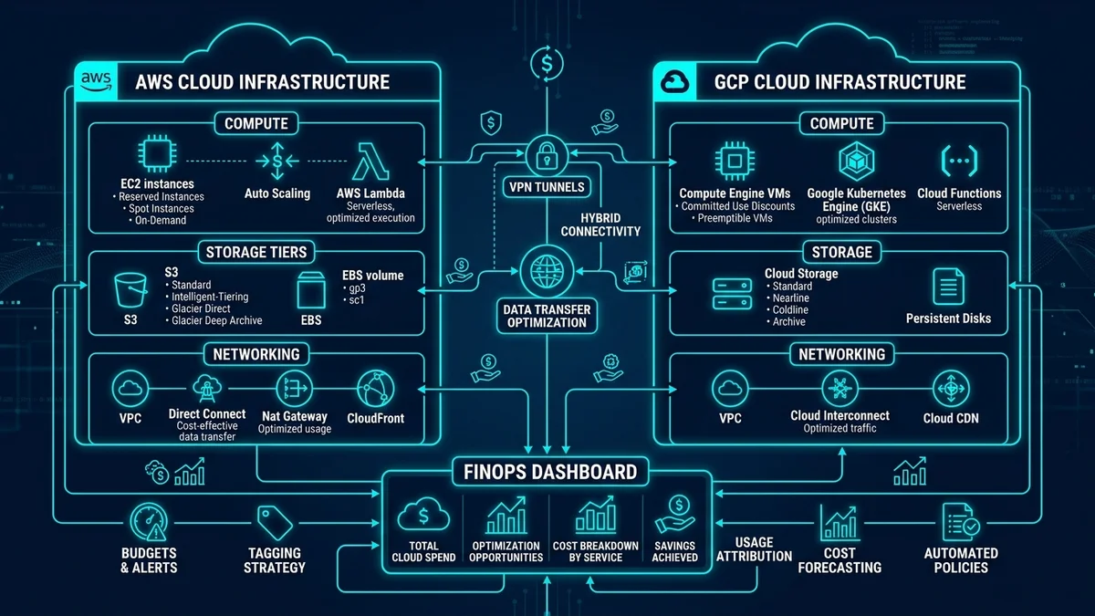 Cloud Cost Optimization: Architectural Blueprint for AWS & GCP Workloads